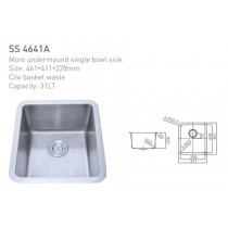 ECT Moro undermound single bowl sink 461*411*228mm